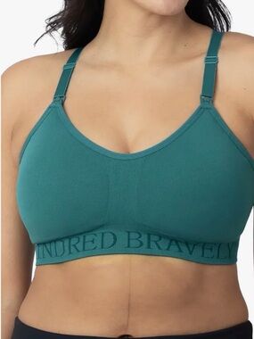 Kindred Bravely Sublime Hands-Free Pumping & Nursing Sports Bra M Sage Green